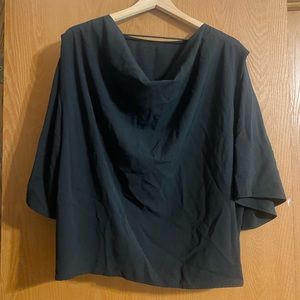 Black wide arm blouse